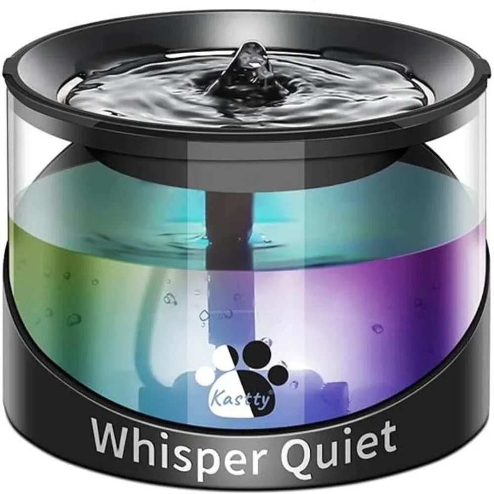 Super Quiet WaterFountain for Cats Inside,Pet WaterFountain for Kitty,CatWaterer